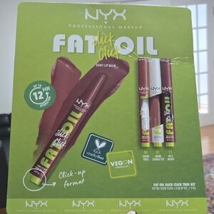 NYX Fat Oil Slick Click Lip Balm Set - Red and Brown Shades